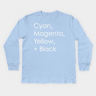 CMYK Kids Long Sleeve T-Shirt